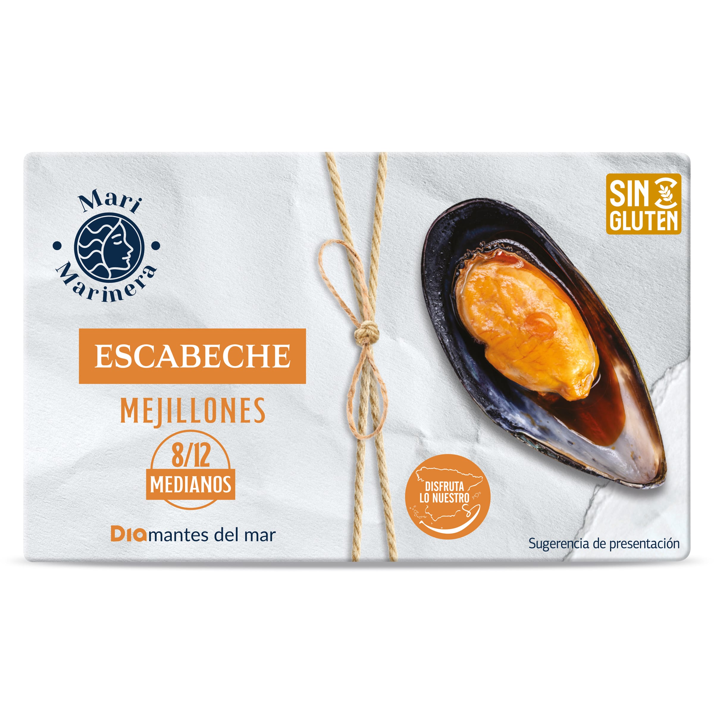 Mejillones en escabeche 8/12 piezas Dia Mari Marinera 69 g