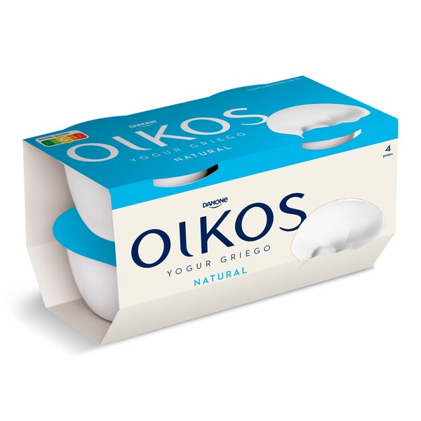 Yogur Griego Natural Oikos Pack 4 X 110 Gr.