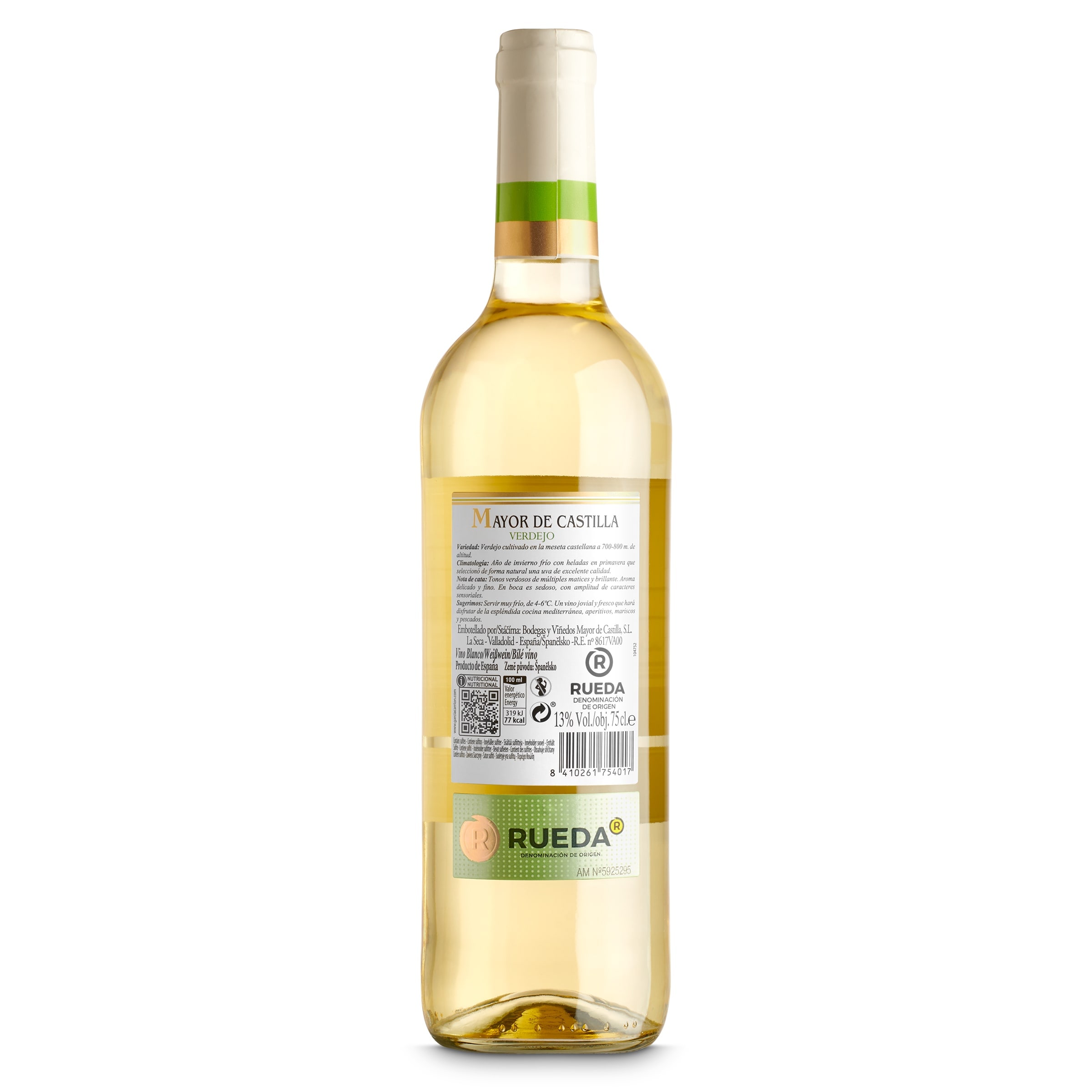 Vino blanco verdejo D.O. Rueda Mayor de Castilla 75 cl
