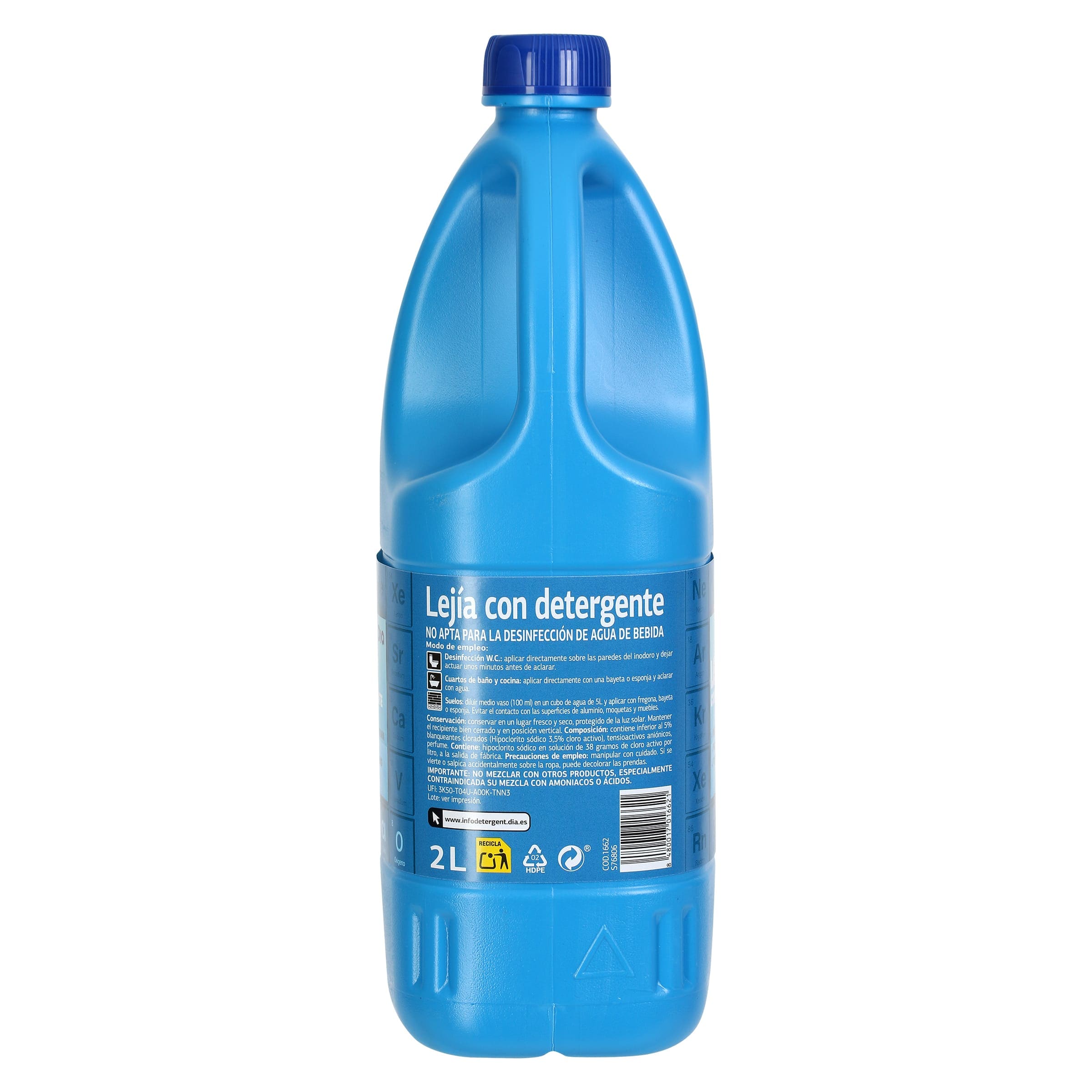 Lejía con detergente Dia 2 L