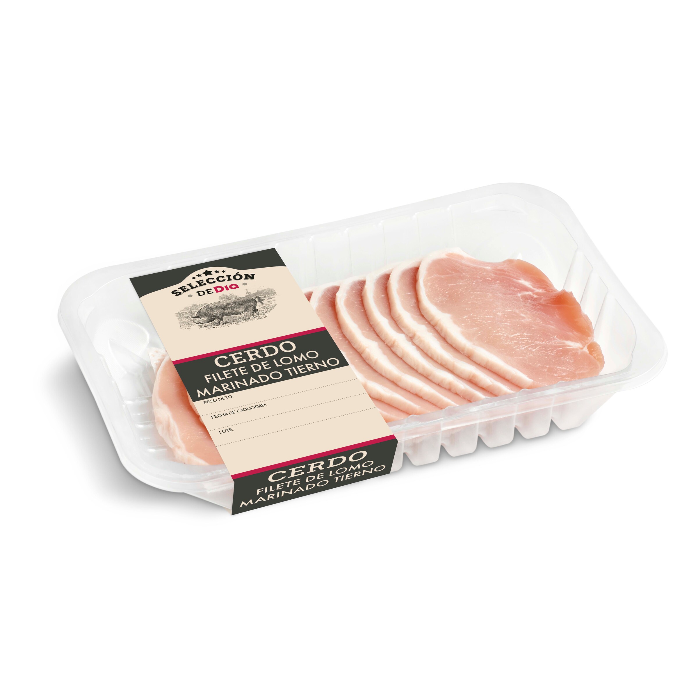 Controlar Tendero Activamente Filete de cinta de lomo marinado SELECCION DE DIA BANDEJA 300 GR - Supermercados DIA Controlar Tendero Activamente Filete de cinta de lomo marinado SELECCION DE DIA BANDEJA 300 GR - Supermercados DIA