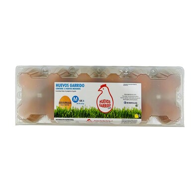 Huevos frescos categoría A clase M Huevos Garrido caja 12 unidades-0 Huevos frescos categoría A clase M Huevos Garrido caja 12 unidades-0