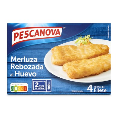 Merluza rebozada al huevo Pescanova caja 320 g-0 Merluza rebozada al huevo Pescanova caja 320 g-0