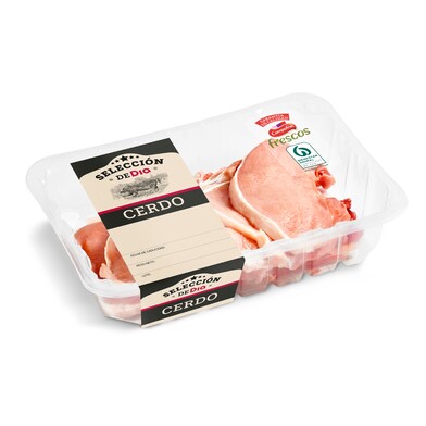 Chuleta de lomo de cerdo Selección de Dia bandeja 600 g-0 Chuleta de lomo de cerdo Selección de Dia bandeja 600 g-0