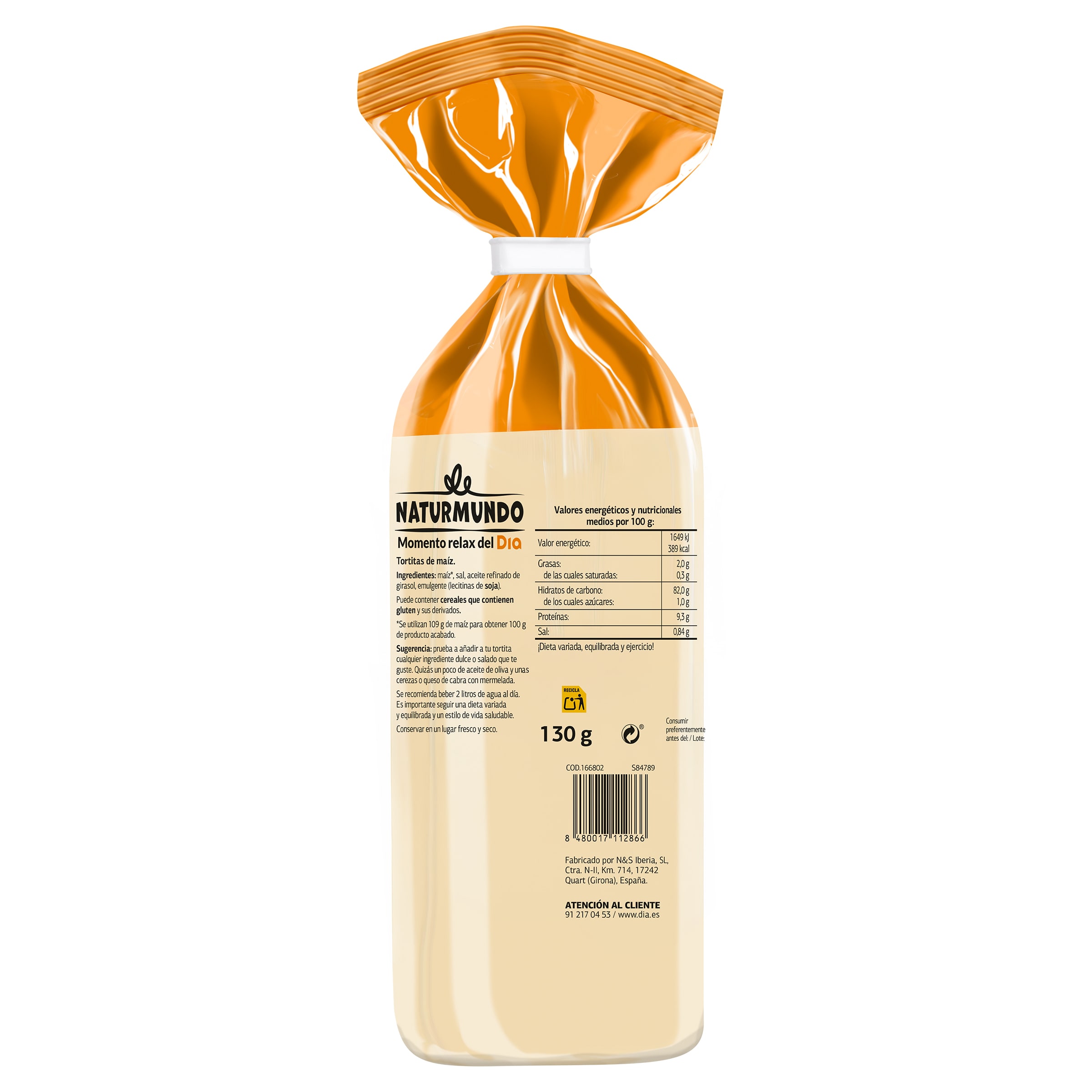 Tortitas de maíz Dia Naturmundo 130 g
