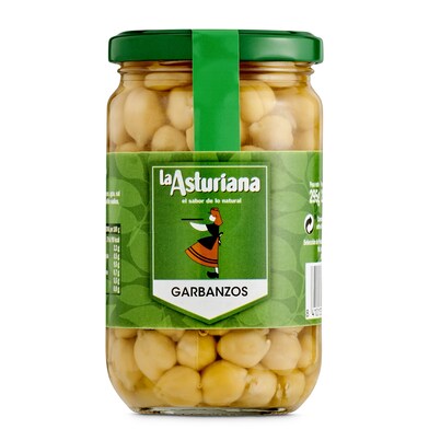 Garbanzos cocidos Legumbres La Asturiana frasco 210 g-0