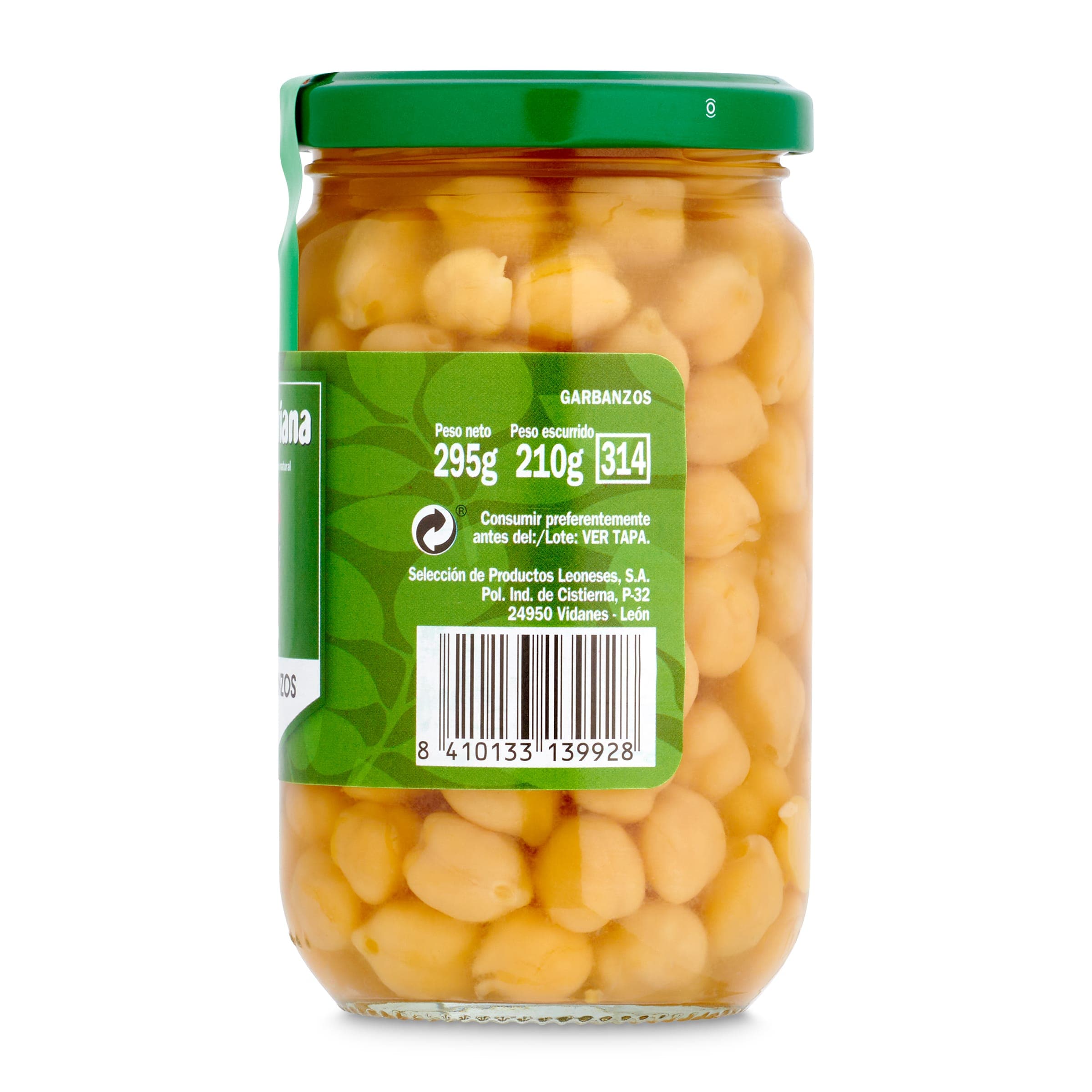Garbanzos cocidos La Asturiana 210 g