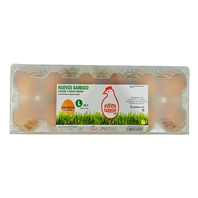 Huevos frescos categoría A clase L Huevos Garrido caja 12 unidades-0