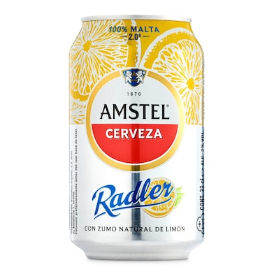 Cerveza radler con limón Amstel lata 33 cl-0