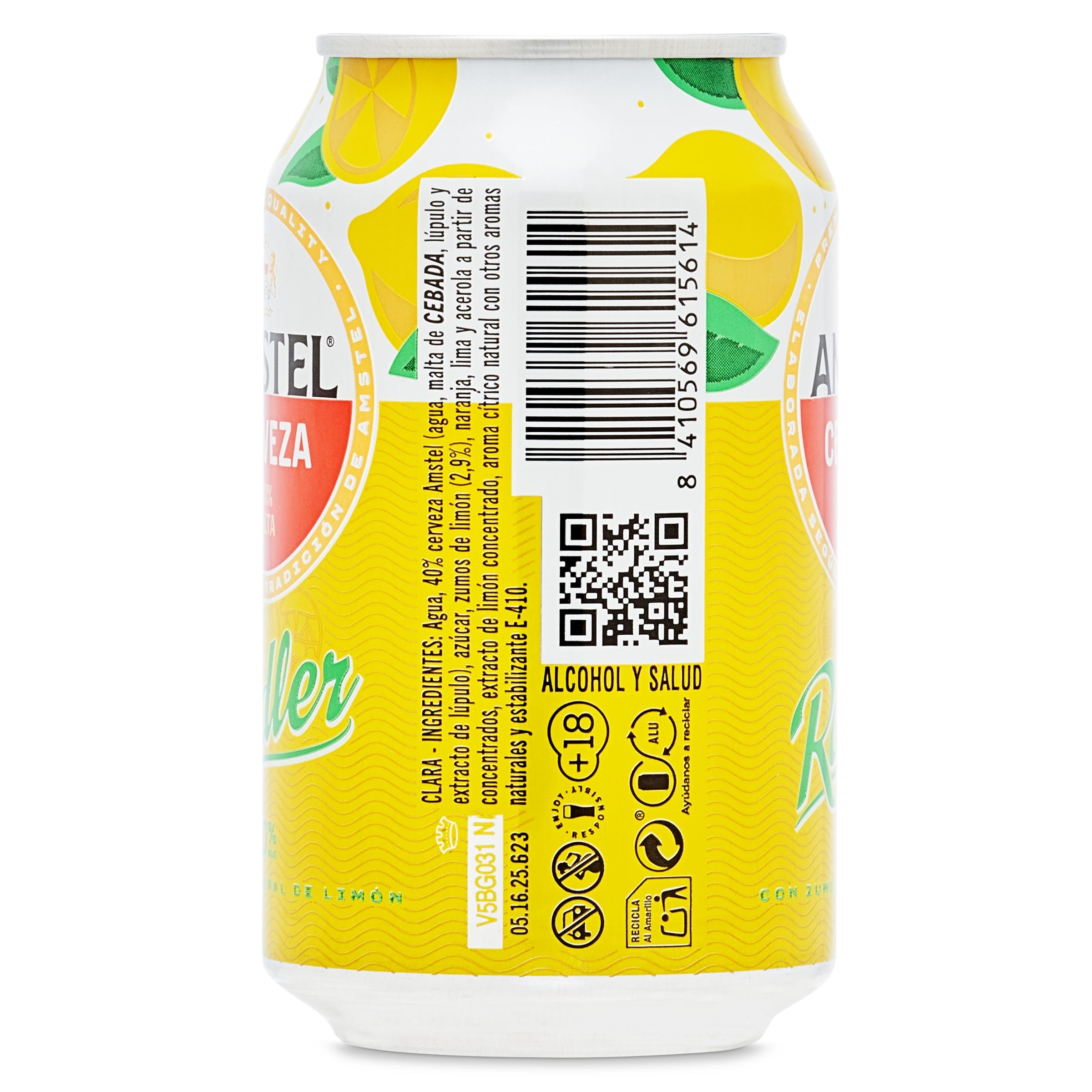 Cerveza radler con limón Amstel pack 24 x 33 cl