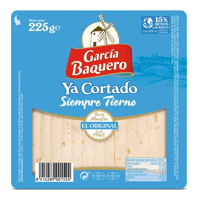 Queso tierno cortado García Baquero 225 g-0