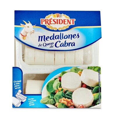Queso de cabra en medallones President bandeja 200 g-1