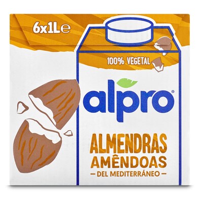 Bebida de almendras Alpro brik 6 x 1 l-1 Bebida de almendras Alpro brik 6 x 1 l-1