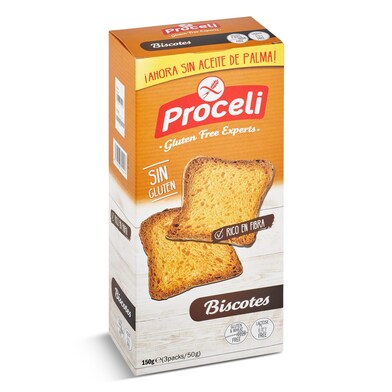 Biscotes sin gluten Proceli caja 150 g-0