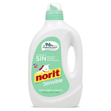 Detergente máquina líquido sensible Norit botella 40 lavados-0 Detergente máquina líquido sensible Norit botella 40 lavados-0