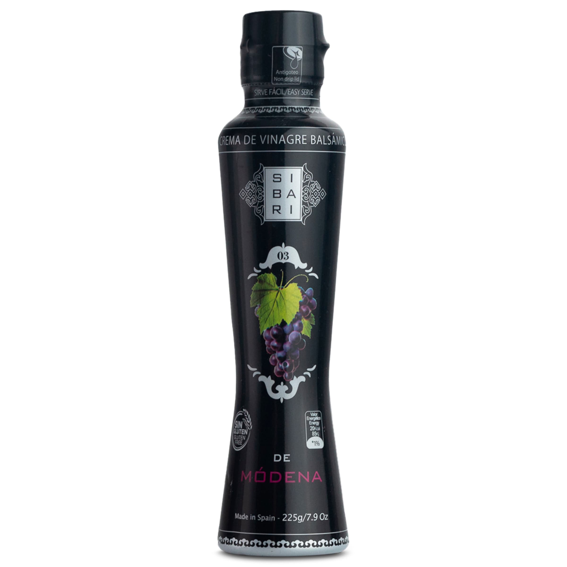 Crema de vinagre de módena Sibari botella 225 g-0 Crema de vinagre de módena Sibari botella 225 g-0