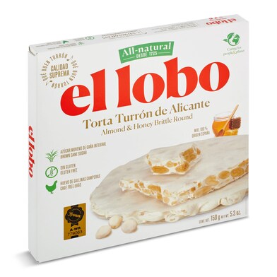 Turrón de alicante El lobo caja 150 g-0