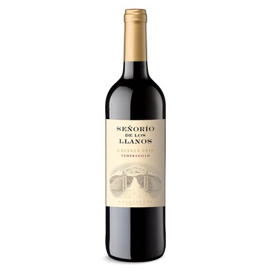 Vino tinto crianza D.O. Valdepeñas Señorío de Los Llanos botella 75 cl-0