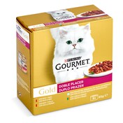 Alimento para gatos doble sabor Gourmet lata 680 g