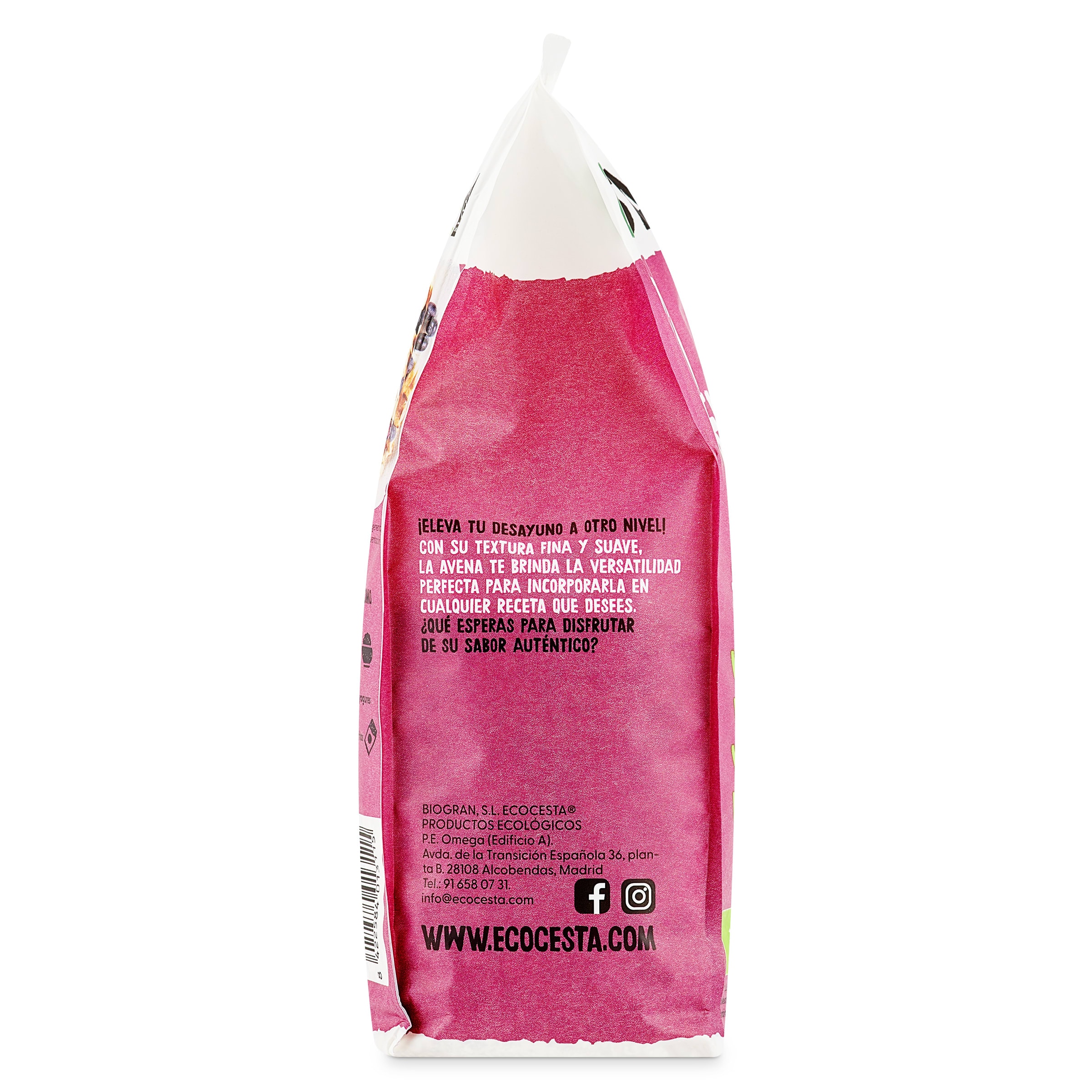 Copos suaves de avena integral bio Ecocesta 500 g