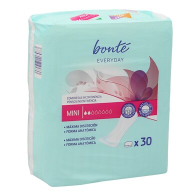 Compresas de incontinencia mini Bonté Everyday de Dia bolsa 30 unidades-0 Compresas de incontinencia mini Bonté Everyday de Dia bolsa 30 unidades-0