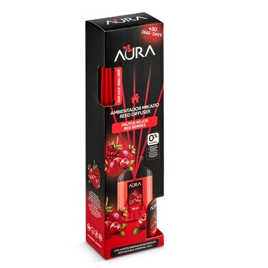Ambientador mikado frutos rojos Aura caja 30 ml-0 Ambientador mikado frutos rojos Aura caja 30 ml-0