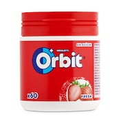 Chicles sabor fresa sin azúcar Orbit bote 60 unidades