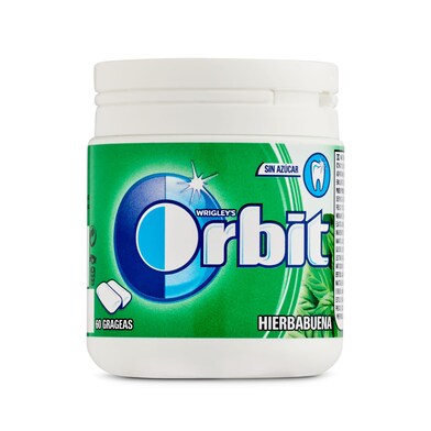Chicles sabor hierbabuena sin azúcar Orbit bote 60 unidades-0 Chicles sabor hierbabuena sin azúcar Orbit bote 60 unidades-0