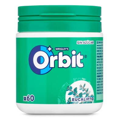 Chicles sabor eucalipto sin azúcar Orbit bote 60 unidades-0