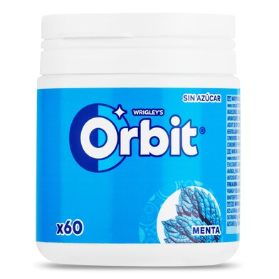 Chicles sabor menta sin azúcar Orbit bote 60 unidades-0