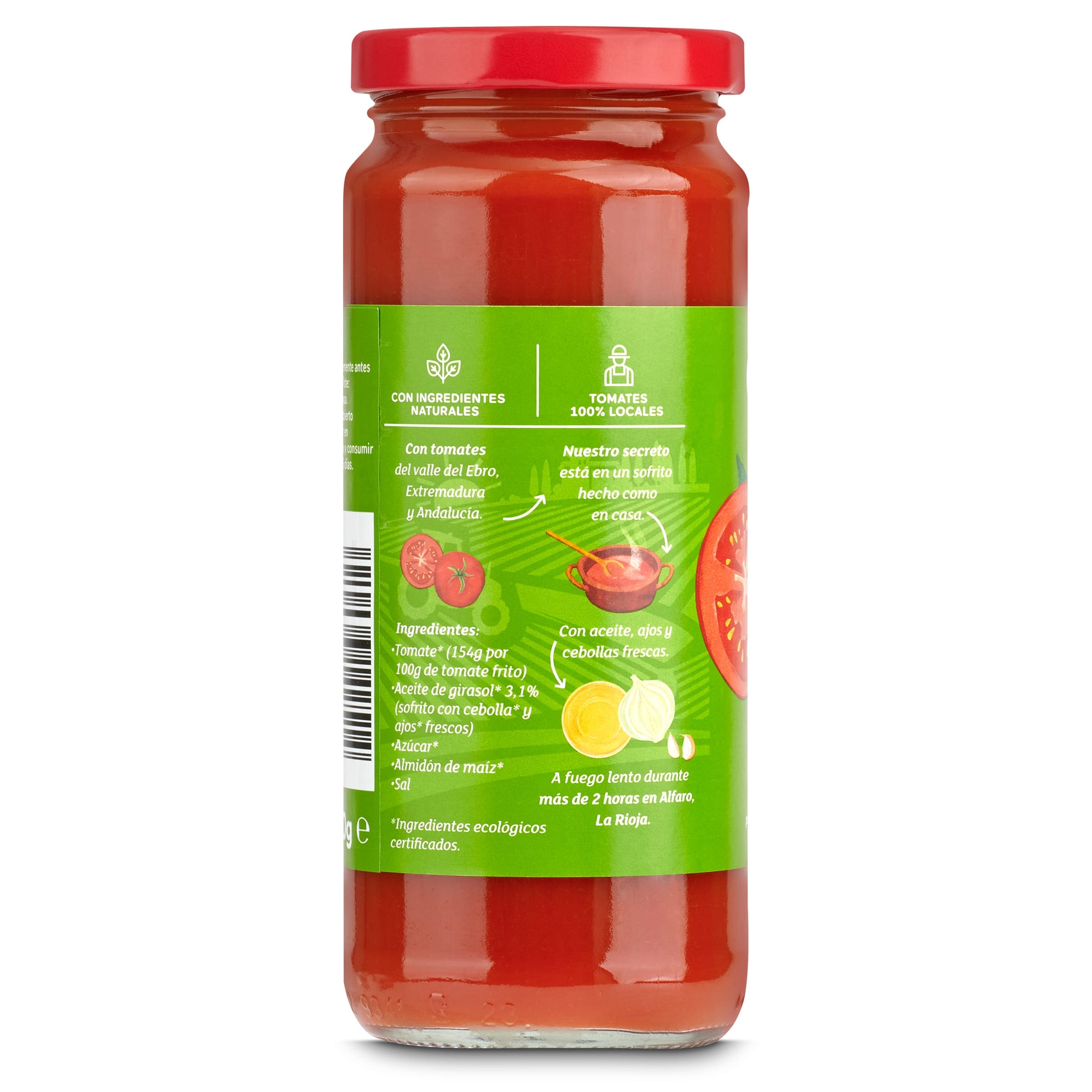 Tomate frito ecológico Orlando 340 g