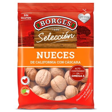 Nuez de california con cáscara Borges bolsa 500 g-0