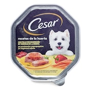 Alimento para perros selección de la huerta con pollo Cesar tarrina 150 g