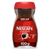 Café soluble descafeinado Nescafé frasco 100 g