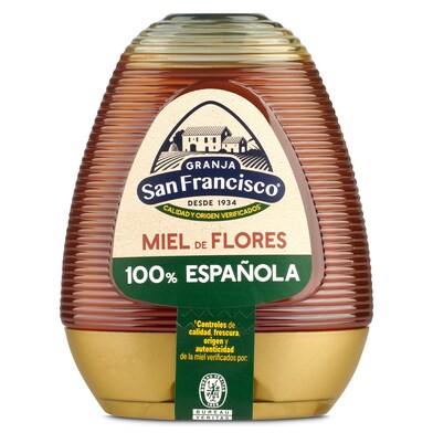 Miel de flores antigoteo Granja san fancisco bote 350 g-0