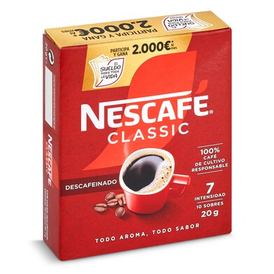 Café soluble descafeinado Nescafé caja 20 g-0