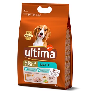 Alimento light para perro con pollo Ultima bolsa 3 Kg-0 Alimento light para perro con pollo Ultima bolsa 3 Kg-0
