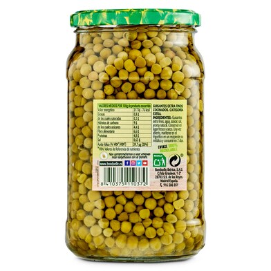 Guisantes extra finos Bonduelle frasco 465 g-1 Guisantes extra finos Bonduelle frasco 465 g-1