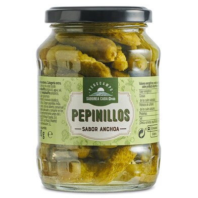 Pepinillos sabor anchoa Vegecampo de Dia frasco 180 g-0