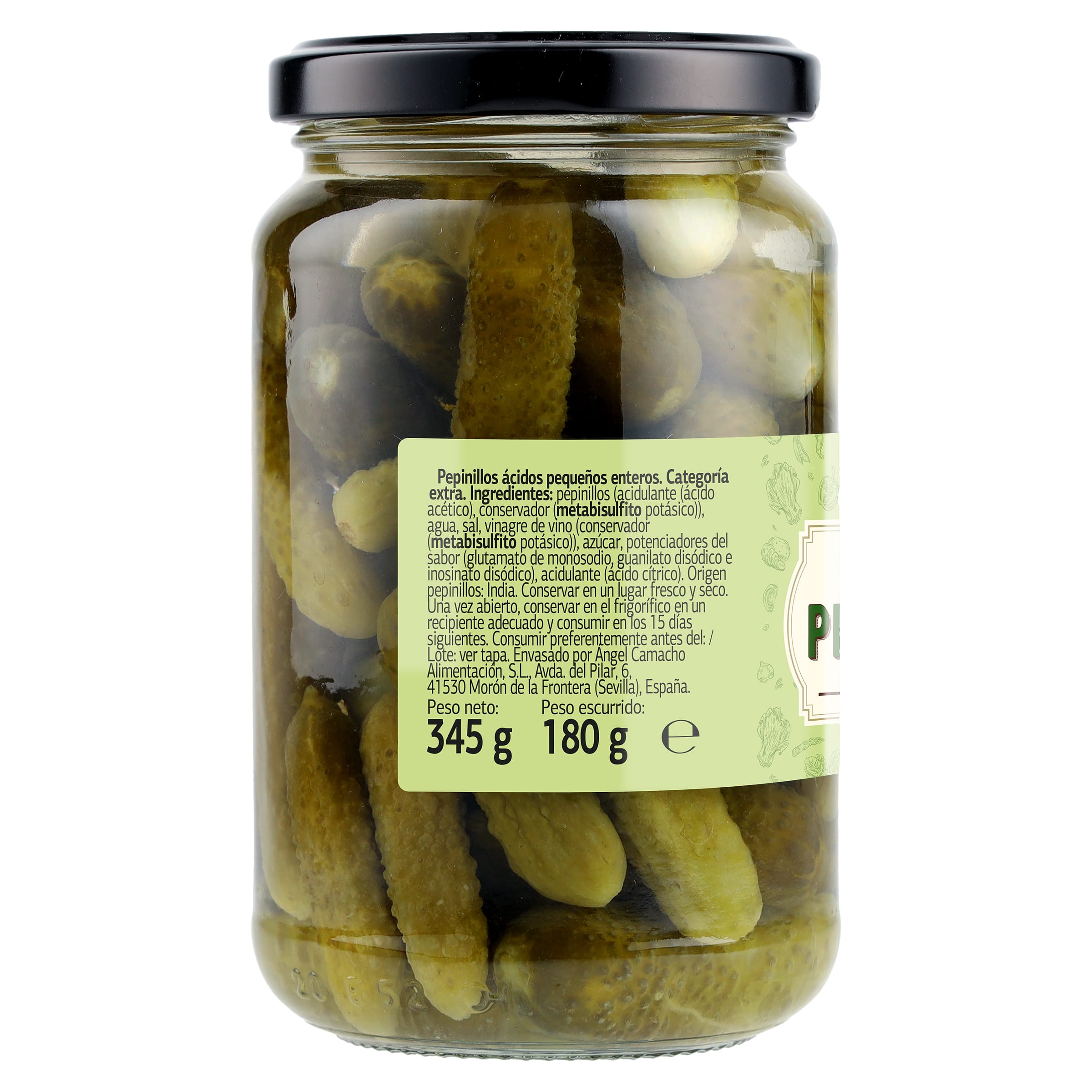 Pepinillos sabor anchoa Dia Vegecampo 180 g