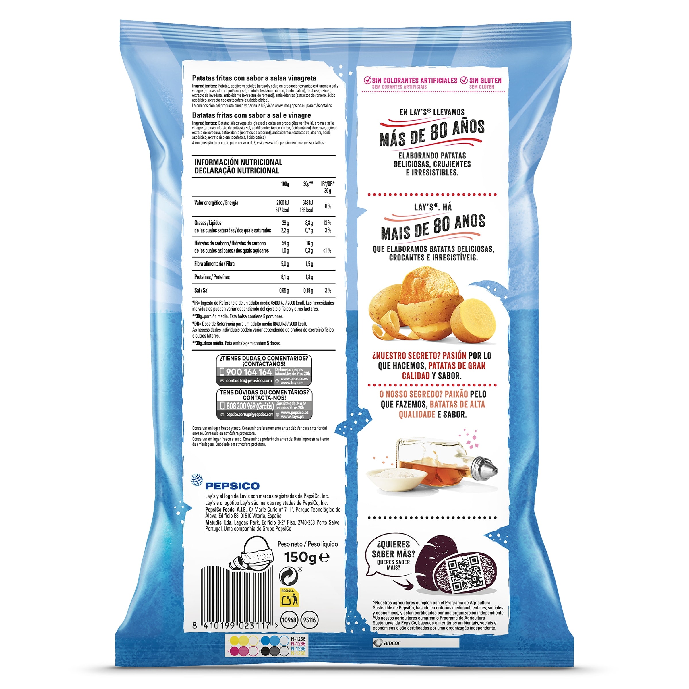 Lay's sabor vinagreta 150 g