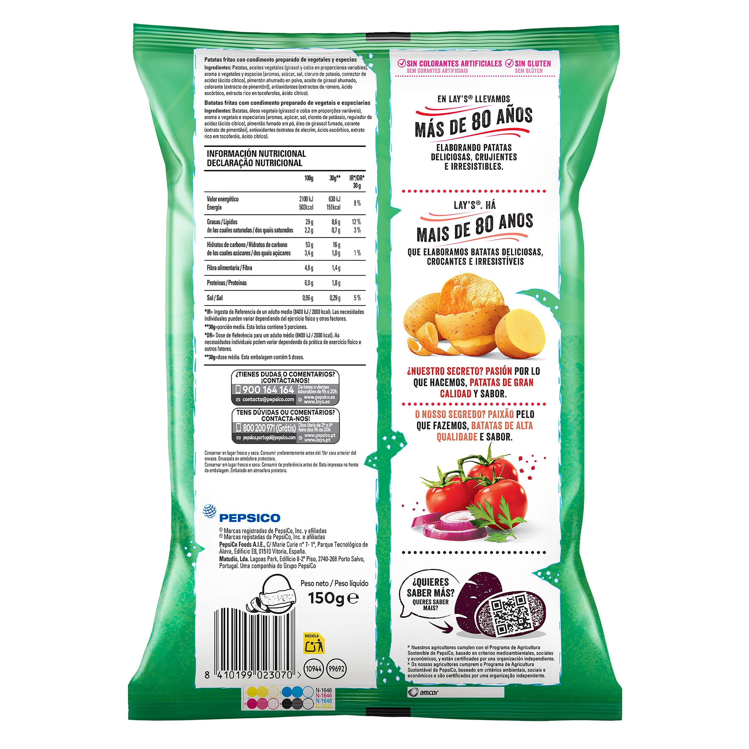 Lay's sabor campesina 150 g