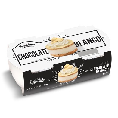 Tarta de chocolate blanco Caprichoso pack 2 x 70 g-0 Tarta de chocolate blanco Caprichoso pack 2 x 70 g-0