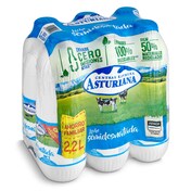 Leche semidesnatada Central Lechera Asturiana botella 6 x 2.2 l