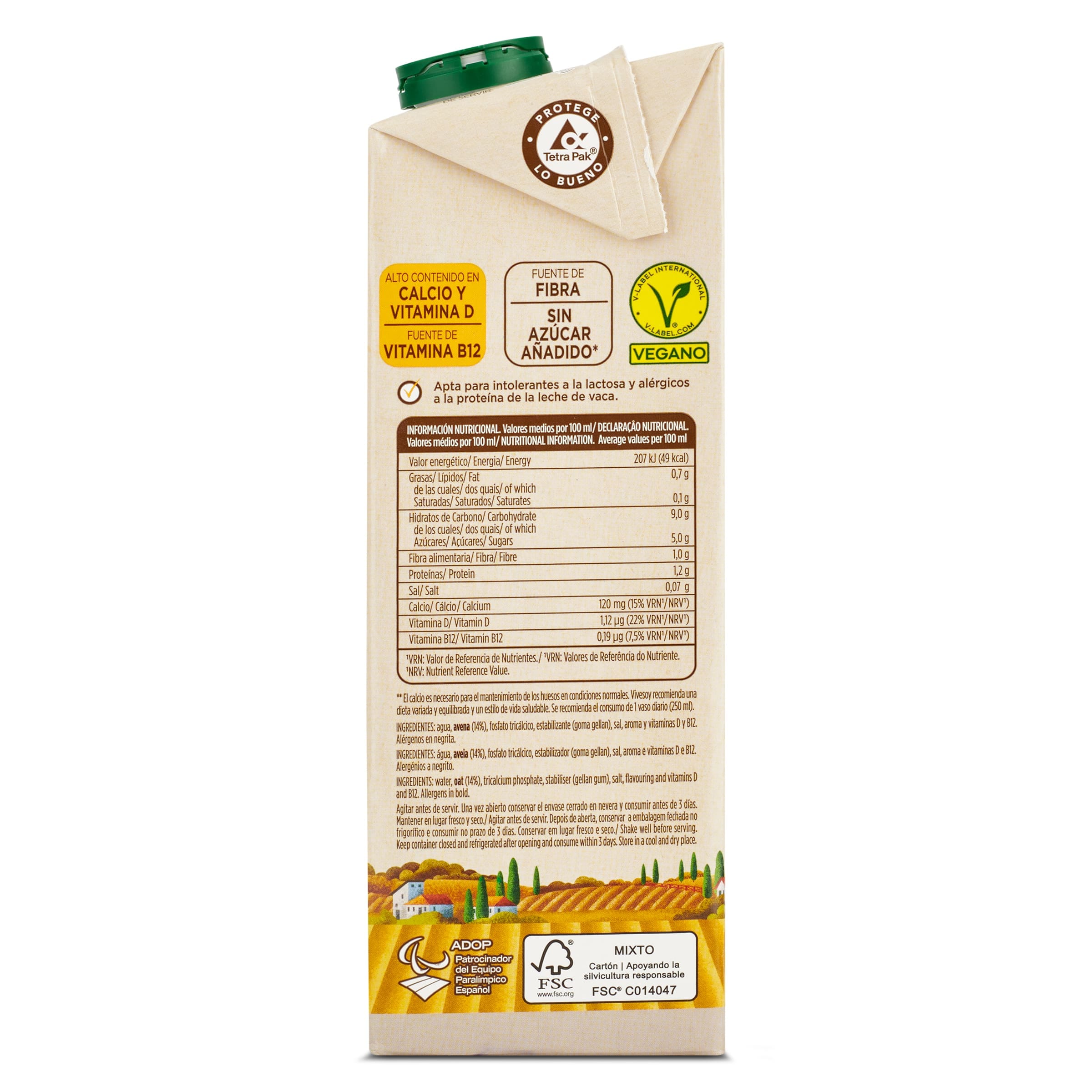 Bebida de avena Pascual Vivesoy 1 L