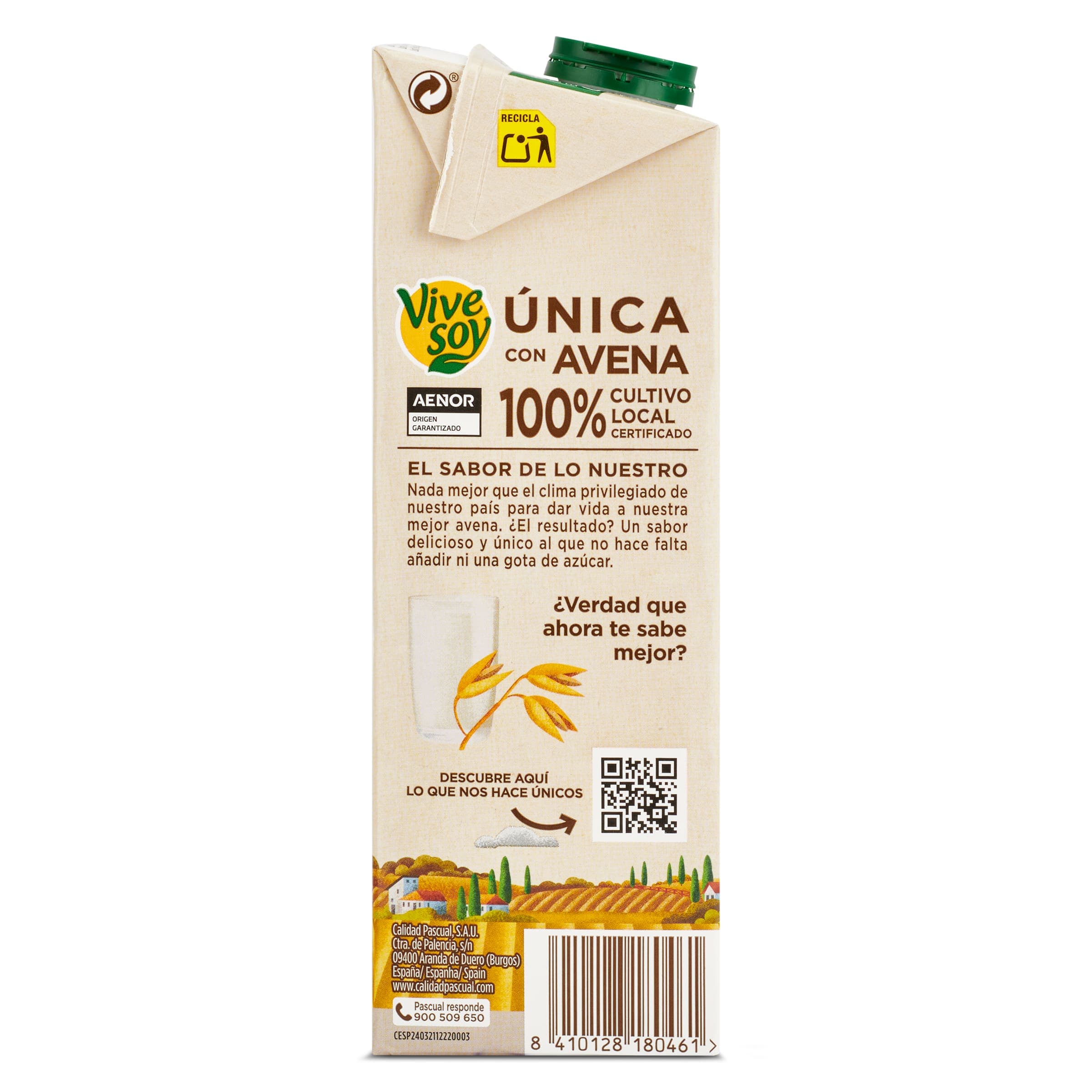 Bebida de avena Pascual Vivesoy 1 L