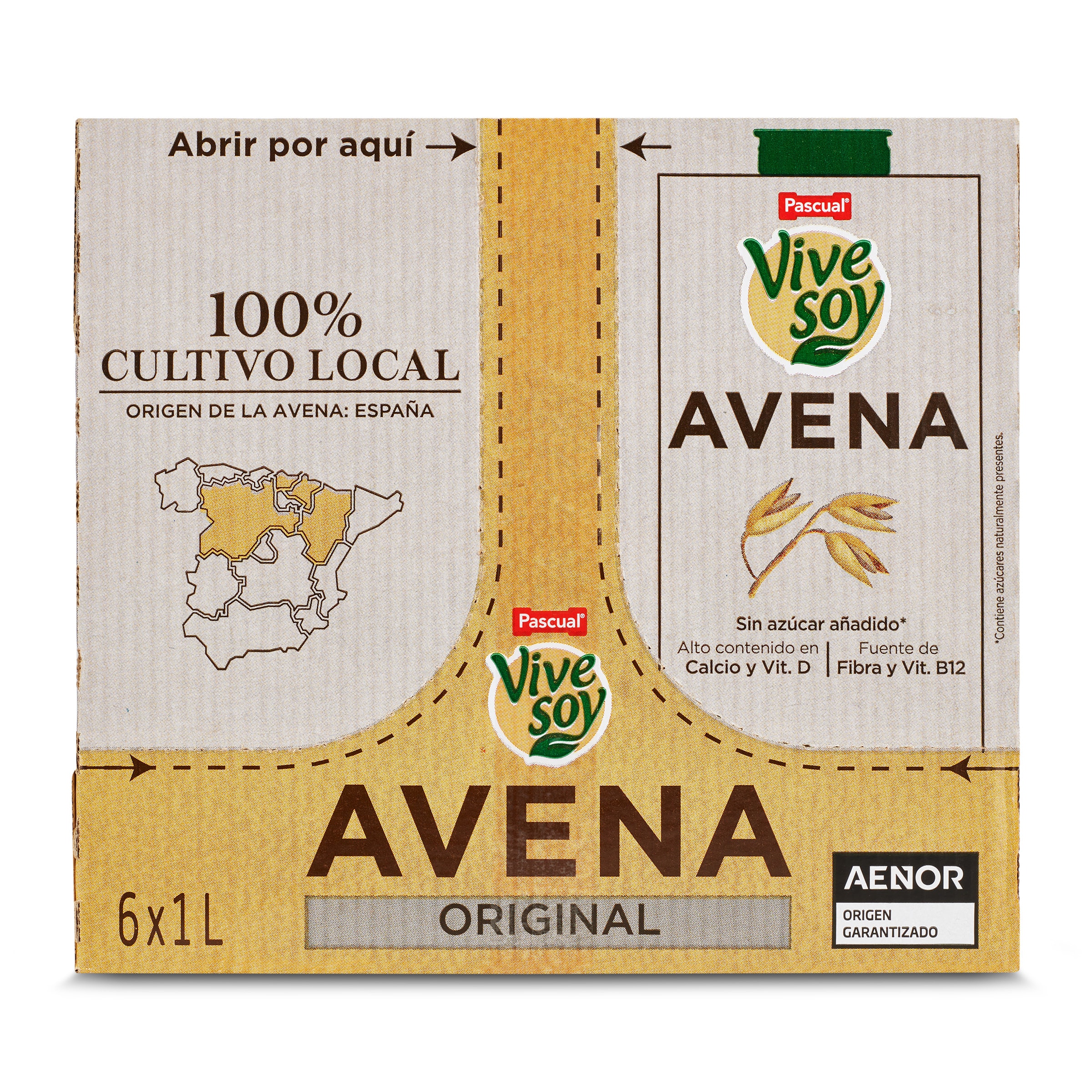 Bebida de avena Pascual Vivesoy pack 6 x 1 L