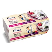 Yogur griego con mora y frambuesa Fidias pack 4 x 125 g
