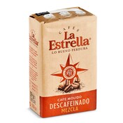 Café molido mezcla descafeinado La estrella paquete 250 g