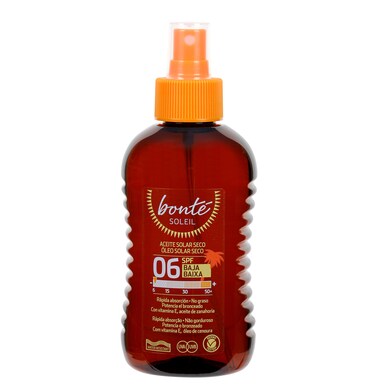 Aceite solar seco protección baja 06 spf Bonté Soleil de Dia bote 250 ml-0 Aceite solar seco protección baja 06 spf Bonté Soleil de Dia bote 250 ml-0